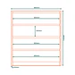 Cómoda Noëlle 4 cajones Blanca 99,2 x 89 x 47,4 - Miniatura 5