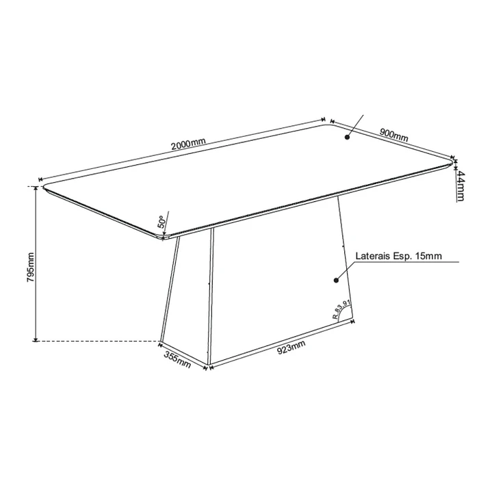 Juego de Comedor 8 sillas Valerio Beige 79,5 x 90 x 200 cm 5