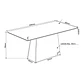 Juego de Comedor 8 sillas Valerio Beige 79,5 x 90 x 200 cm - Miniatura 5