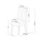 Juego de Comedor 8 sillas Valerio Beige 79,5 x 90 x 200 cm - Miniatura 6