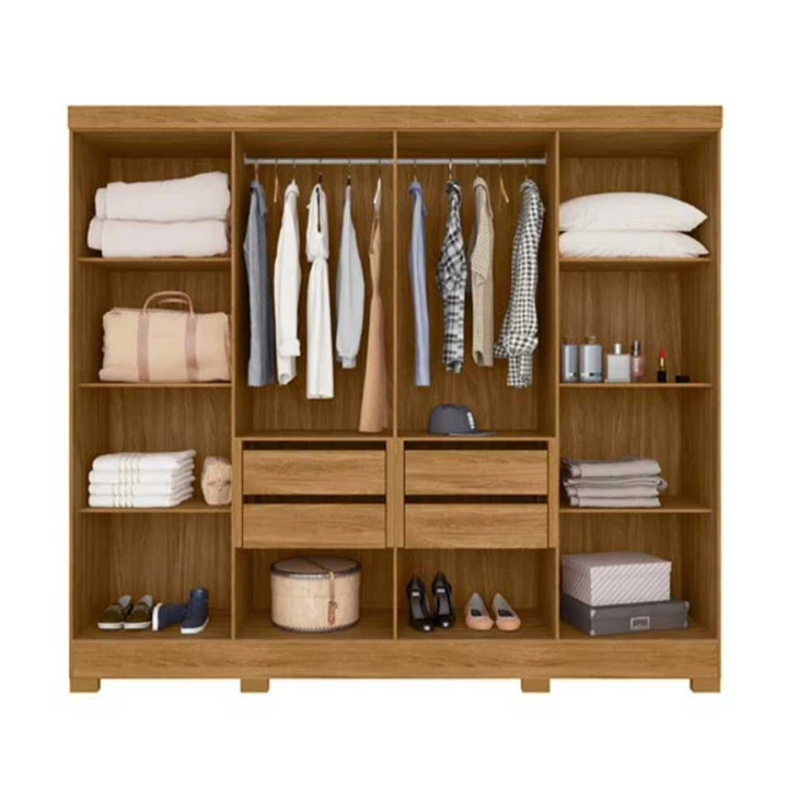 Closet 8 puertas Diplomata ripado Freijo / Cinza 2