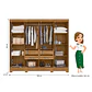 Closet 8 puertas Diplomata ripado Freijo / Cinza - Miniatura 4