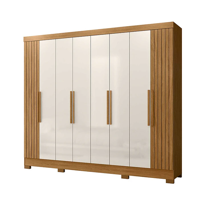 Clóset 8 puertas Diplomata Ripado Freijo off White 3