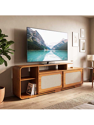 Rack tv Riviera color miel TV 75