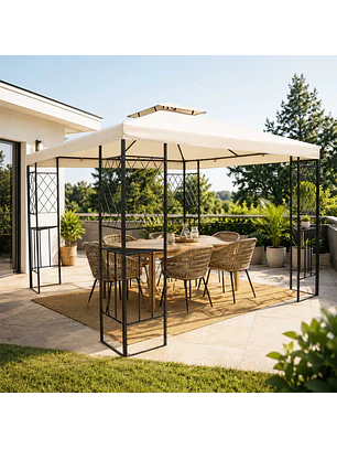 Pérgola Bahía Inglesa 3x3mt Marfil