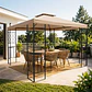 Pérgola Bahía Inglesa 3x3mt Café - Miniatura 1