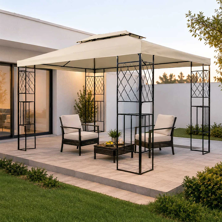 Pérgola Bahia Inglesa 3x4mt Marfil 1