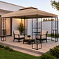 Pérgola Bahia Inglesa 3x4mt Café - Miniatura 1