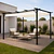 Pérgola Cavancha con Tela Retráctil 3x4mt Marfil