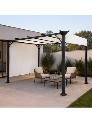 Pérgola Retractil Maitencillo 3x4 mt Marfil