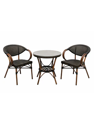 Set de Balcón Parisino Ébano 2 Personas