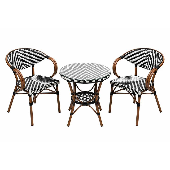 Set de Balcón Parisino Chevron 2 Personas 2