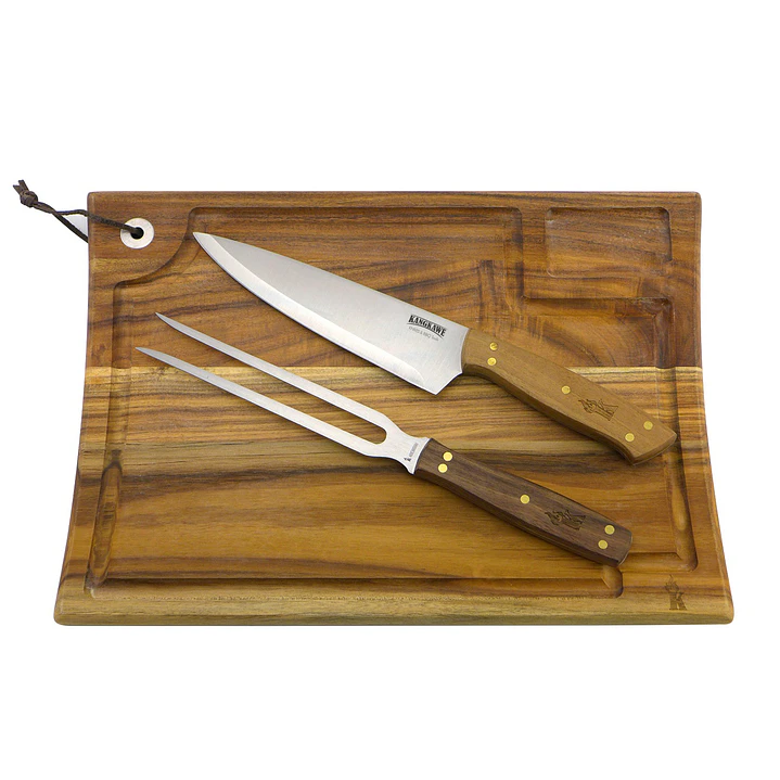 Set Parrillero Tabla + Cuchillo + Tenedor 1