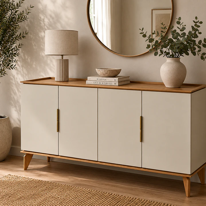 Buffet Sintra Jequitiba/Off White 160x80x42 cm 1