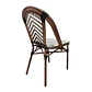 Silla Parisina Chevron Blanco/Negro 2 Unidades - Miniatura 4