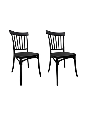 Pack 2 Silla Windsor Danubio negra