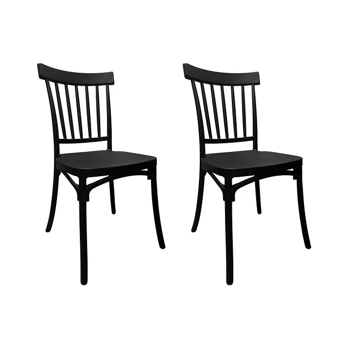 Pack 2 Silla Windsor Danubio negra 1