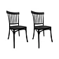Pack 2 Silla Windsor Danubio negra - Miniatura 1