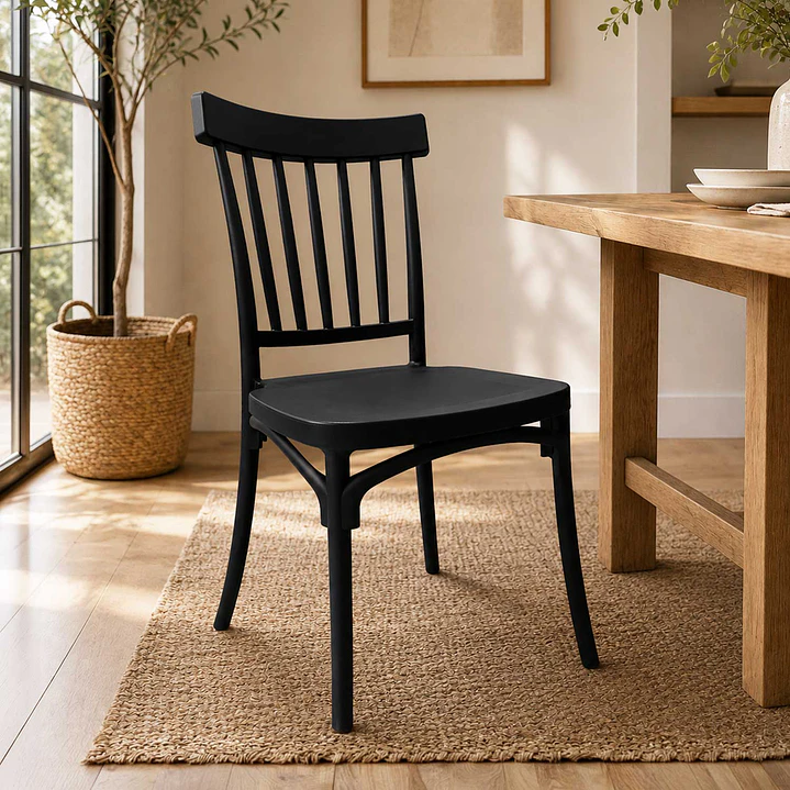 Pack 4 Silla Windsor Danubio negra 2