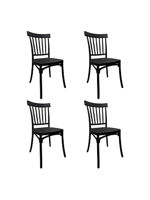 Pack 4 Silla Windsor Danubio negra