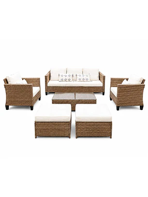 Juego de living terraza Constanza 7 personas
