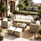 Juego de terraza Gales 7 personas Caramelo - Miniatura 1