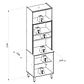 Mueble cocina microondas Selene Jequitiba / Off White - Miniatura 4