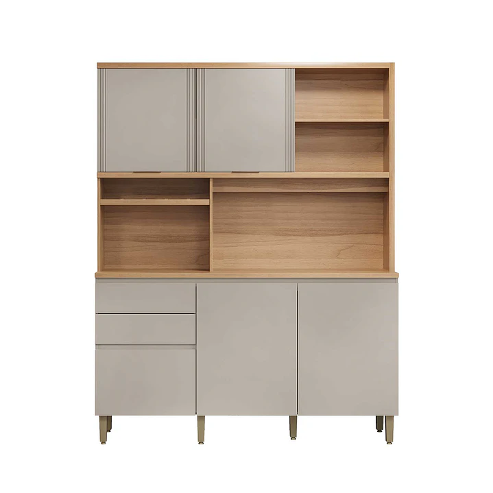 Kit Cocina Austin 1,65m Jequitiba / Gris Matte 4