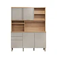 Kit Cocina Austin 1,65m Jequitiba / Gris Matte - Miniatura 4