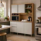 Kit Cocina Austin 1,65m Jequitiba / Gris Matte - Miniatura 1