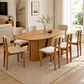 Juego de comedor 2.00 Yasmin 8 sillas Beige - Miniatura 1