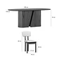 Juego de comedor 2.00 Yasmin 8 sillas Beige - Miniatura 5