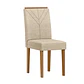 Juego de comedor redondo 6 sillas Serena Vidrio 1.35 Beige - Miniatura 4