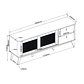 Buffet Imperatore 1,8 m - Miniatura 4