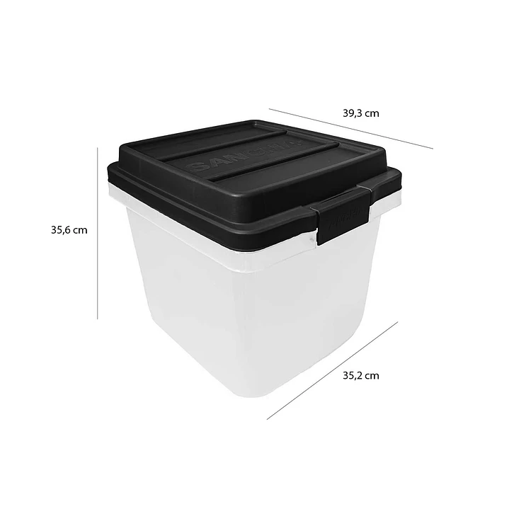 Caja plástica Clipsafe Mediana 26 Litros 4