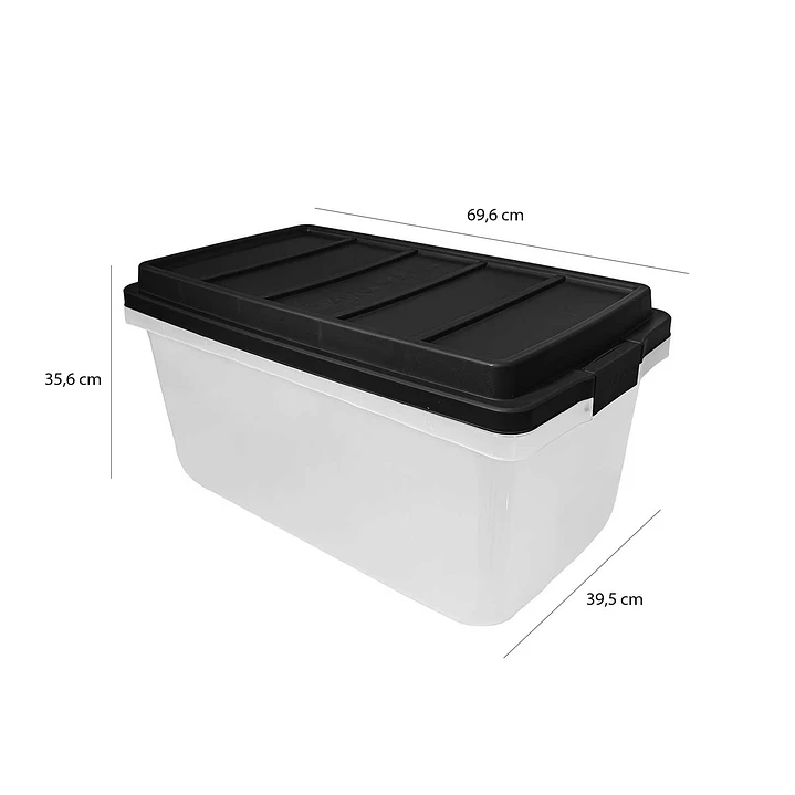 Caja plástica CLIPSAFE Grande 54 Litros 4