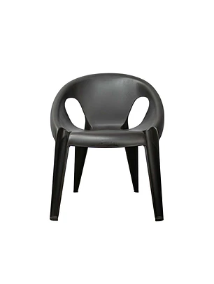 Silla plástica con Brazo Space café