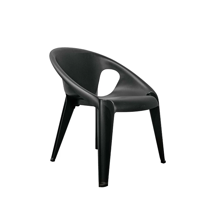 Silla plástica con Brazo Space café 3