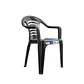 Silla con Brazo Premium café - Miniatura 3