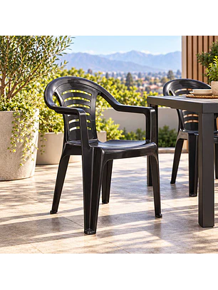 Silla con Brazo Premium café