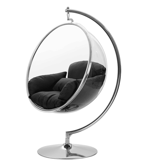Silla Colgante Transparente Bubble Chair Estructura Plat