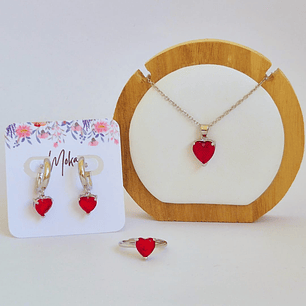 Conjunto Corazón Rojo ❤️