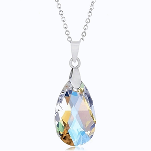 Collar de gota tornasol