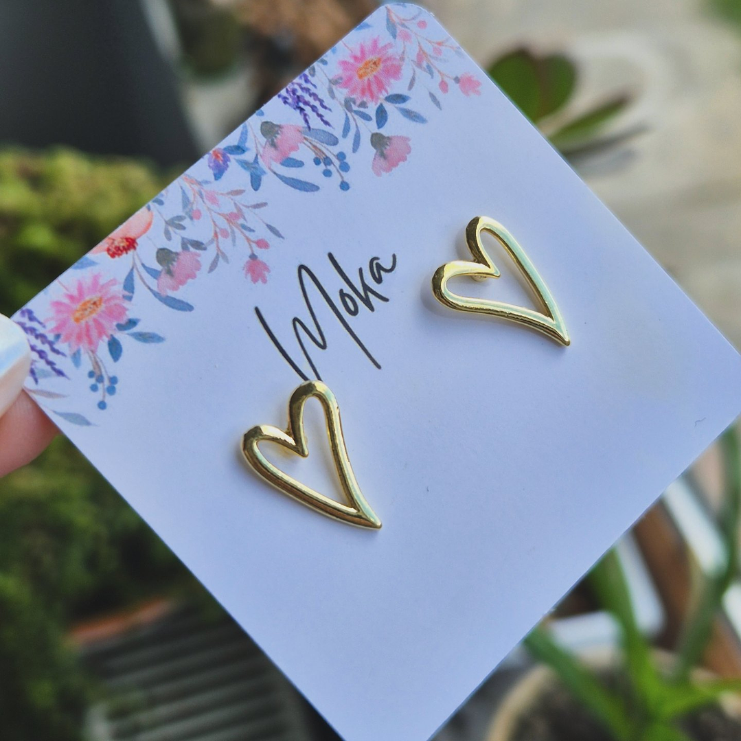 Aritos borde corazón 1