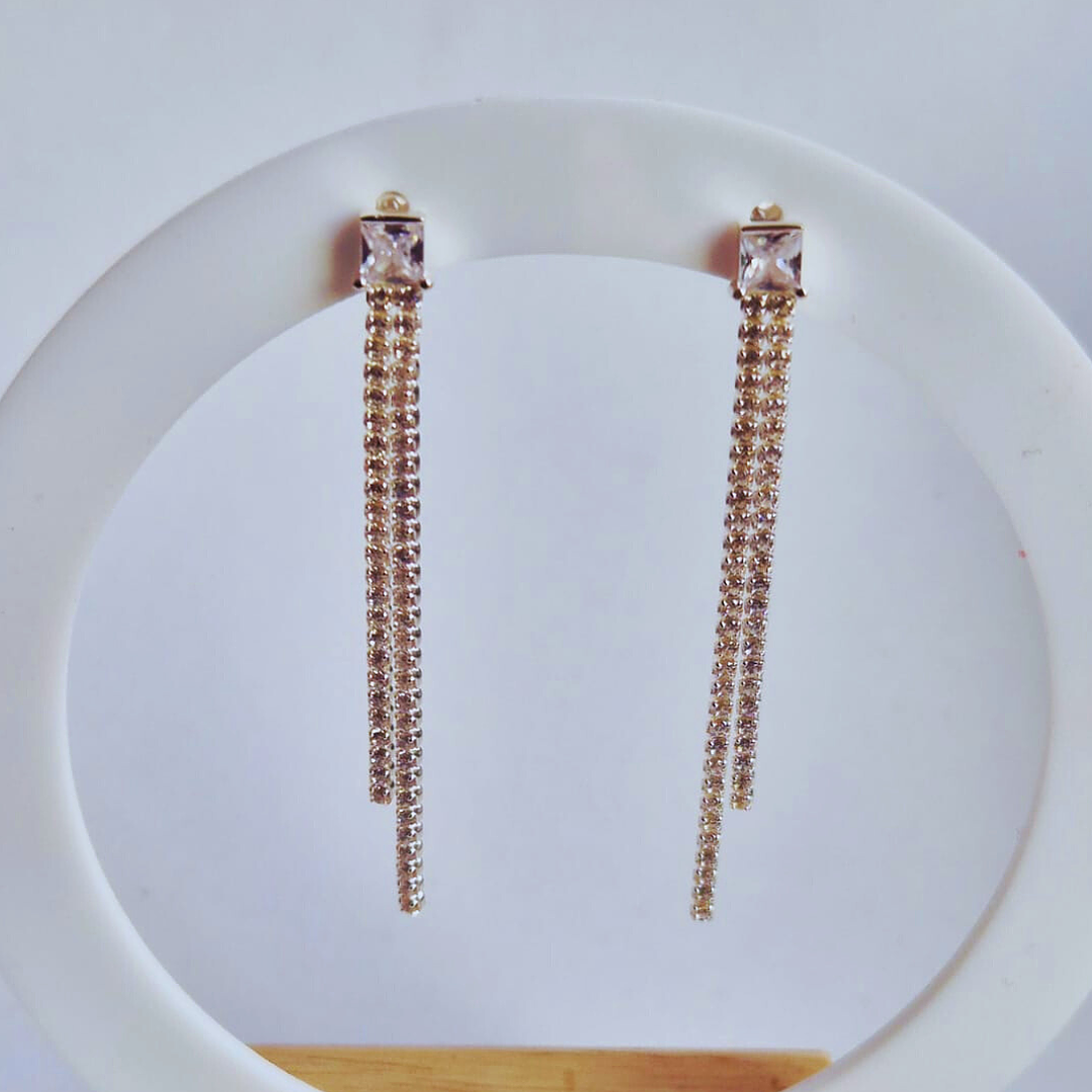 Corazón y aros colgantes 2