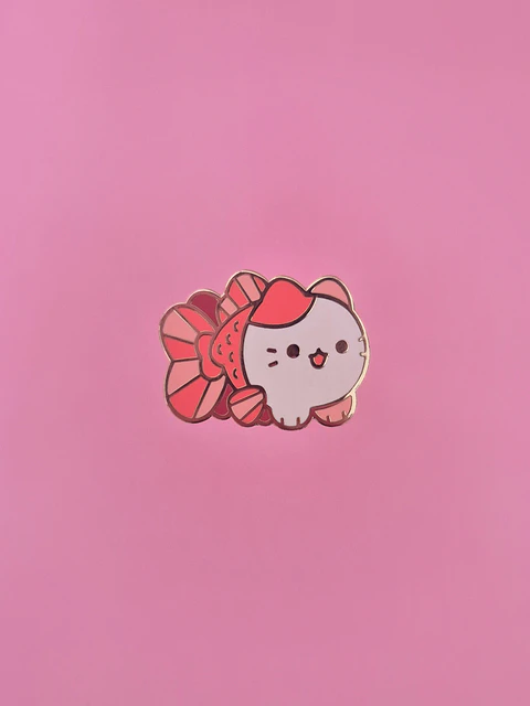 Pin Gatito Pez