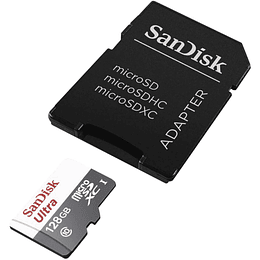 Tarjeta de memoria SanDisk Ultra 128 GB con Adaptador SD