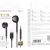 Audifonos In Ear Borofone Conector Tipo C Bm60 Negro 1