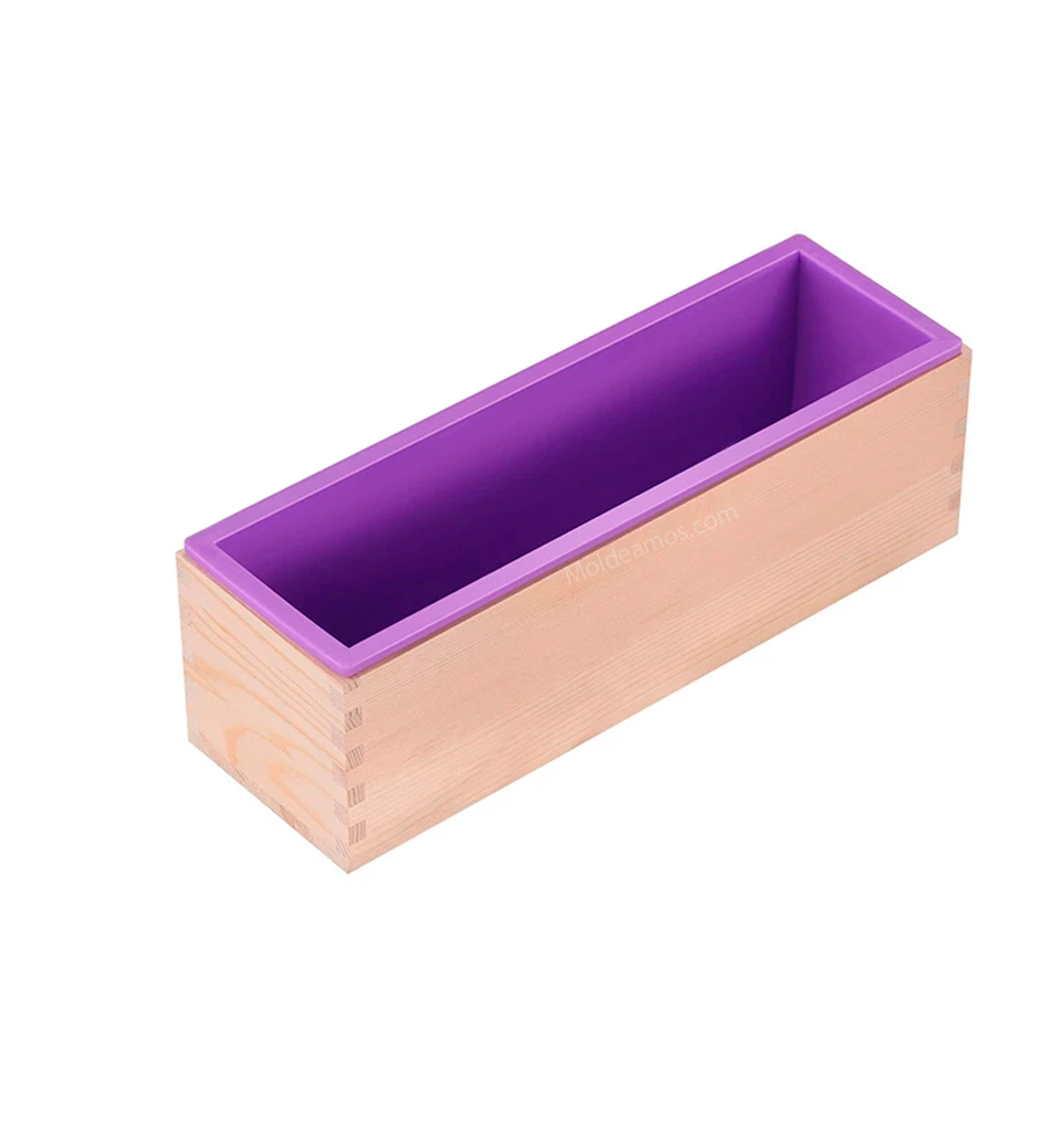 Molde de silicona bloque cajon de madera