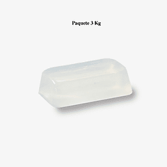 PACK Base glicerina para jabón transparente x 3 kg